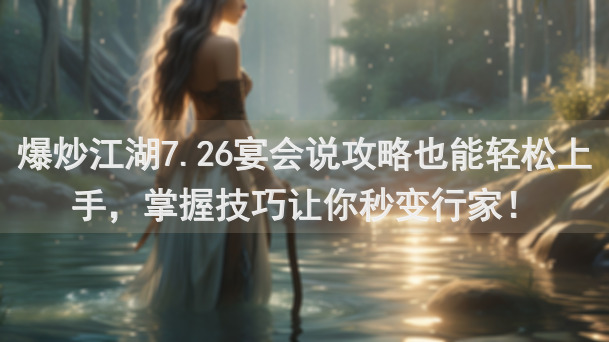 爆炒江湖7.26宴会说攻略也能轻松上手，掌握技巧让你秒变行家！
